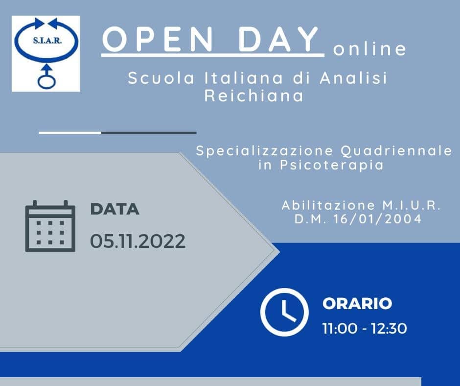 Perché il corpo in psicoterapia: Open day online della Scuola Italiana di Analisi Reichiana